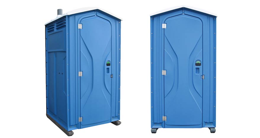 Long-term porta potty units on site in Waco, Texas